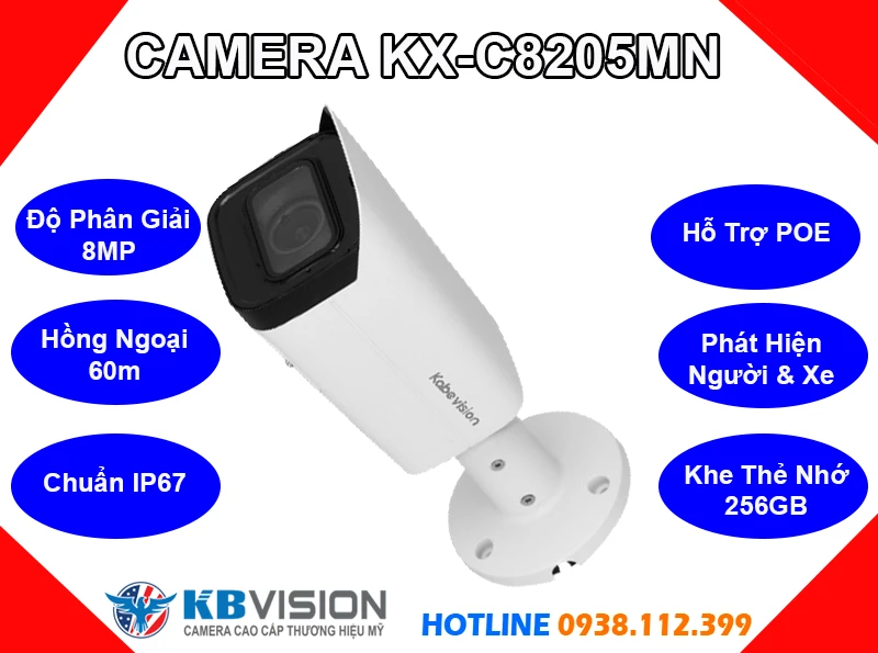Camera KBvision KX-C8205MN (8MP), camera quan sát KX-C8205MN, camera chính hãng KX-C8205MN, camera giám sát KX-C8205MN, camera chính hãng KX-C8205MN, lắp đặt camera KX-C8205MN, lắp camera KX-C8205MN giá rẻ, KX-C8205MN, 