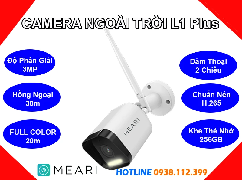 MEARI L1 Plus, Camera IP Wifi MEARI L1 Plus (3MP), camera ip wifi không dây MEARI L1 Plus, lắp đặt camera MEARI L1 Plus giá rẻ, camera quan sát MEARI L1 Plus, lắp camera ngoài trời MEARI L1 Plus, camera MEARI L1 Plus giá rẻ,