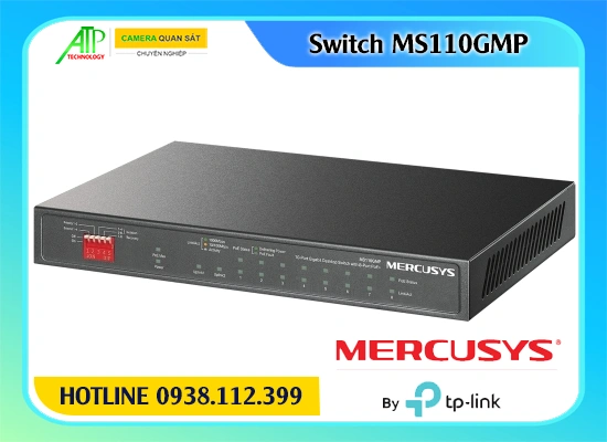 MS110GMP, Switch MS110GMP, Switch Mercusys MS110GMP, Bộ chia mạng MS110GMP , Switch giá rẻ MS110GMP , Switch 8 Poe MS110GMP, Suiwtch 10 cổng, Switch P0E cấp nguồn camera,MS110GMP mercusys MS110GMP