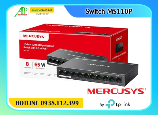 Lắp đặt camera Bộ Chia Tín Hiệu Mercusys MS110P