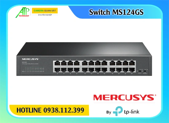switch mercusys ms124gs, switch mạng mercusys ms124gs, switch 24 cổng gigabit mercusys ms124gs, bộ chia mạng mercusys ms124gs, switch gigabit 24 port mercusys ms124gs, switch mercusys ms124gs giá rẻ, switch để bàn tủ rack mercusys ms124gs