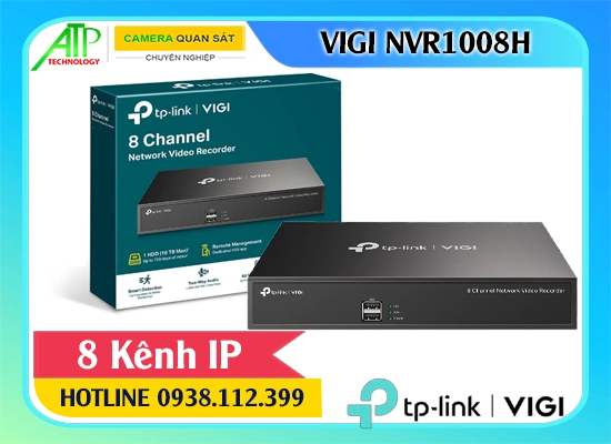Đầu ghi VIGI NVR1008H, Đầu ghi VIGI NVR1008H-8P, VIGI NVR1008H 4K, VIGI NVR1008H 16TB, VIGI NVR-8 kênh, VIGI NVR1008H không dây, VIGI NVR1008H HDMI 4K