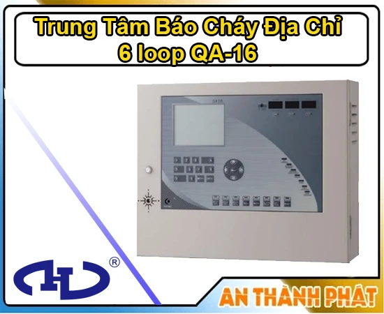Lắp đặt camera Trung Tâm Báo Cháy Địa Chỉ 6 Loop Horing QA-16