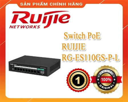 Lắp đặt camera Switch 8 cổng PoE RUIJIE RG-ES110GS-P-L