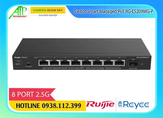 RG-ES209MG-P, switch RG-ES209MG-P, chia mạng RG-ES209MG-P, thiết bị chuyển mạch RG-ES209MG-P, cấu hình RG-ES209MG-P, thông số RG-ES209MG-P, thông số kỹ thuật RG-ES209MG-P, giá RG-ES209MG-P  