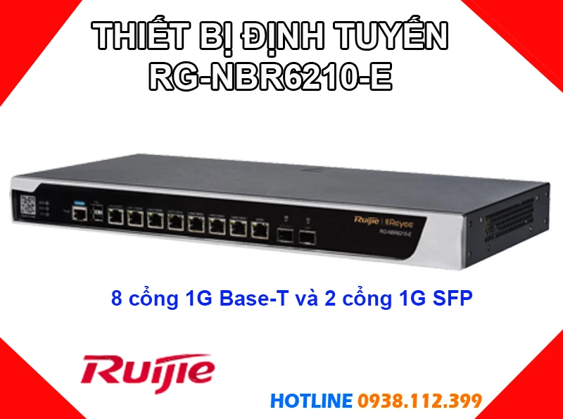 Lắp đặt camera Thiết Bị Định Tuyến RG-NBR6210-E Ruijie