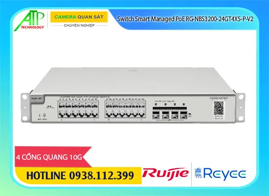 RG-NBS3200-24GT4XS-P-V2, switch RG-NBS3200-24GT4XS-P-V2, chia mạng RG-NBS3200-24GT4XS-P-V2, thiết bị chuyển mạch RG-NBS3200-24GT4XS-P-V2, cấu hình RG-NBS3200-24GT4XS-P-V2, thông số RG-NBS3200-24GT4XS-P-V2, thông số kỹ thuật RG-NBS3200-24GT4XS-P-V2, giá RG-NBS3200-24GT4XS-P-V2  