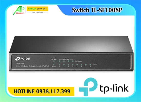 Bộ chia mạng 8 cổng TP-Link TL-SF1008P, Bộ chuyển mạch PoE+ 8 cổng TL-SF1008P, Switch TP-Link TL-SF1008P 8 cổng, Switch mạng TP-Link TL-SF1008P, Bộ chia tín hiệu 8 cổng TL-SF1008P, Hub mạng 8 cổng có PoE+ TL-SF1008P, Bộ chuyển mạch giám sát TL-SF1008P.