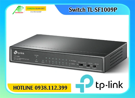 Switch TP-Link TL-SF1009P, Bộ chia mạng TL-SF1009P, Switch 9 cổng TL-SF1009P, TL-SF1009P PoE, TL SF1009P, Switch PoE TL-SF1009P, TL-SF1009P 8 PoE