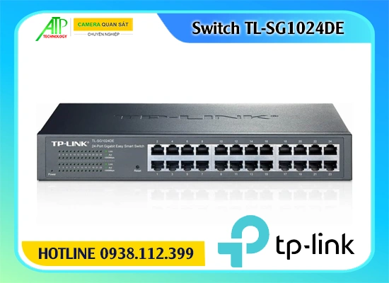 Bộ chuyển mạch TP-Link TL-SG1024DE, Switch Gigabit TP-Link TL-SG1024DE, Bộ chia mạng 24 cổng TL-SG1024DE, Switch thông minh TL-SG1024DE, TP-Link TL-SG1024DE 24-Port Switch, Switch quản lý cơ bản TL-SG1024DE, Switch mạng TL-SG1024DE.