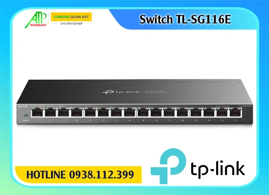 Switch TL-SG1016DE Gigabit 16 cổng, Switch 16 port TL-SG1016DE, Switch mạng TL-SG1016DE, Bộ chuyển mạch TL-SG1016DE, Easy Smart Switch TL-SG1016DE, Switch quản lý nhẹ TL-SG1016DE, TL-SG1016DE 16Gbps Gigabit