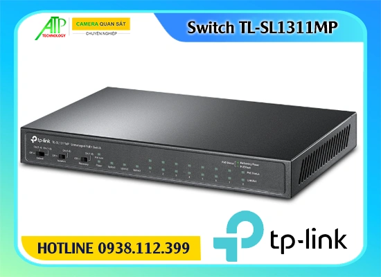 switch poe 8 cổng TL-SL1311MP, bộ chia mạng poe TL-SL1311MP, switch cấp nguồn TL-SL1311MP, switch 8 port poe TL-SL1311MP, switch poe giá rẻ TL-SL1311MP, switch poe tp-link TL-SL1311MP, switch mạng poe TL-SL1311MP