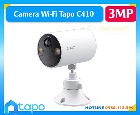 Camera Wi-Fi Tapo C410, Camera 2K Tapo C410, Camera ngoài trời Tapo C410, Camera an ninh Tapo C410, Camera không dây Tapo C410, Camera 3MP Tapo C410, Camera IP65 Tapo C410