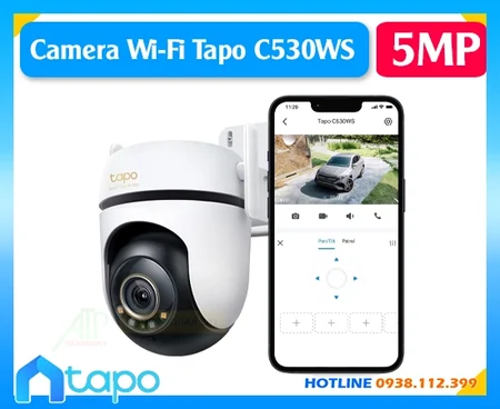 Camera Wi-Fi Tapo C530WS, Camera 3K Tapo C530WS, Camera quay quét Tapo C530WS, Camera ngoài trời Tapo C530WS, Camera an ninh Tapo C530WS, Camera 5MP Tapo C530WS, Camera Starlight Tapo C530WS