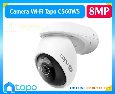 Camera Wi-Fi Tapo C560WS, Camera 4K Tapo C560WS, Camera quay quét Tapo C560WS, Camera ngoài trời Tapo C560WS, Camera an ninh Tapo C560WS, Camera Wi-Fi 8MP Tapo C560WS, Camera Starlight Tapo C560WS