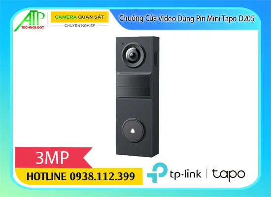 Tapo D205, chuông cửa Tapo D205, mua Tapo D205, giá Tapo D205, thông số Tapo D205, thông số kỹ thuật Tapo D205, thông tin Tapo D205, giá hãng Tapo D205, Tapo D205 giá rẻ, Tapo D205 chính hãng