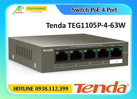 TendaTEG1105P-4-63W,TendaTEG1105P-4-63W chiết khấu cao,Giá Bán TendaTEG1105P-4-63W,Điểm bán TendaTEG1105P-4-63W,thông số TendaTEG1105P-4-63W,Thông số TendaTEG1105P-4-63W,TendaTEG1105P-4-63W giá mới nhất,TendaTEG1105P-4-63W Giá Hãng