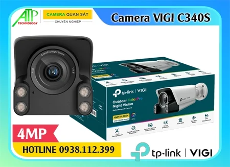 Camera VIGI C340S ngoài trời, Camera TP-Link VIGI C340S 4MP, Camera ColorPro VIGI C340S, Camera thu âm VIGI C340S, Camera ban đêm có màu VIGI C340S, Camera VIGI C340S chống nước, Camera VIGI C340S đàm thoại