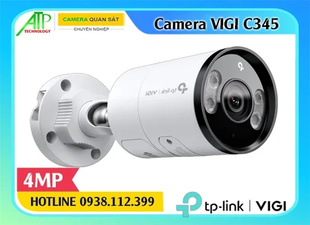 Camera TP-Link VIGI C345, VIGI C345 4MP, Camera ngoài trời VIGI C345, Camera VIGI C345 AI, Camera Dome VIGI C345, Camera có loa VIGI C345, VIGI C345 chống nước IP67.