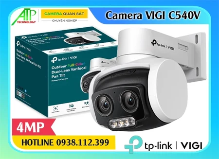 Camera VIGI C540V ngoài trời, TP-Link C540V, Camera wifi VIGI C540V, Camera Full Color C540V, Camera AI VIGI C540V, Camera xoay zoom C540V, Camera varifocal C540V