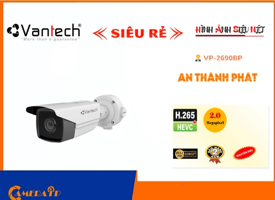 Lắp đặt camera wifi giá rẻ VP-2690BP Camera VanTech Giá rẻ