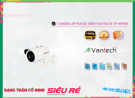 Lắp đặt camera wifi giá rẻ Camera VanTech VP-408SIP Tiết Kiệm