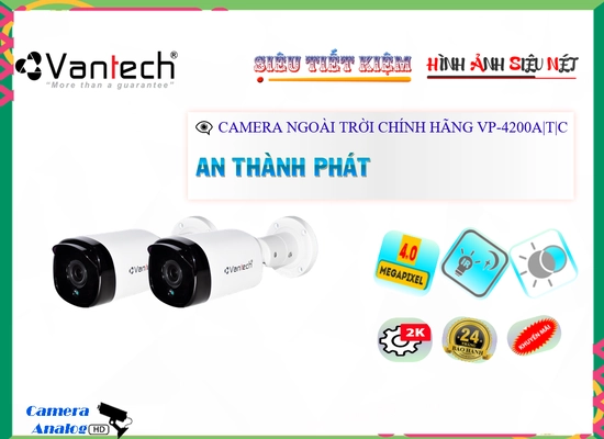 Lắp đặt camera wifi giá rẻ VP-4200A|T|C Camera Hình Ảnh Sắc Nét