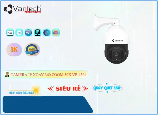 Lắp đặt camera wifi giá rẻ VP-4564 Camera Xoay Zoom