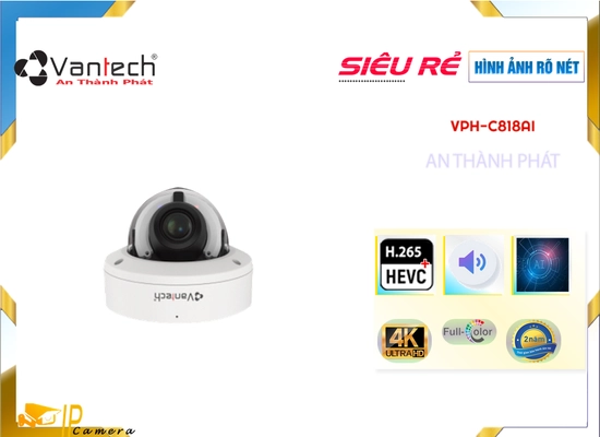 Lắp đặt camera wifi giá rẻ VPH-C818AI Camera Hiệu Suất Cao
