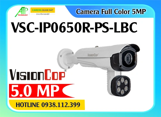 camera VSC-IP0650R-PS-LBC, camera IP 5MP VSC-IP0650R-PS-LBC, camera giám sát ban đêm có màu, camera nhận diện biển số xe, camera an ninh ngoài trời, camera full color 5MP, camera giám sát đường phố VSC-IP0650R-PS-LBC