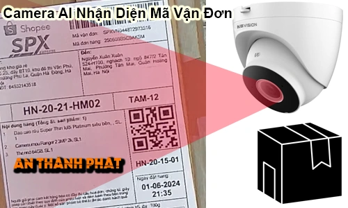 camera AI nhận diện mã vận đơn, camera quét mã đơn hàng, camera quét QR đóng gói, camera soi mã vận đơn, camera AI cho kho hàng, giải pháp camera quét mã đơn, camera đóng gói đơn hàng TMĐT, hệ thống camera nhận diện barcode, camera truy xuất video theo mã đơn