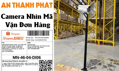 camera nhìn mã vận đơn, camera giám sát đơn hàng, giải pháp camera nhìn mã vận đơn hàng, giải pháp giám sát cho shop bán hàng online, camera độ nét cao