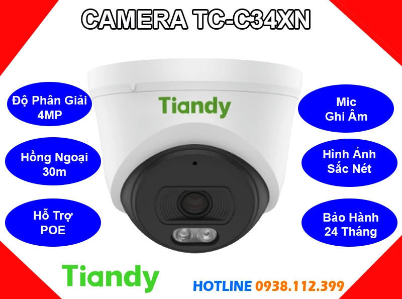 Camera TIANDY TC-C34XN (4MP), camera quan sát TIANDY TC-C34XN, lắp đặt camera TIANDY TC-C34XN, lắp camera TIANDY TC-C34XN giá rẻ, camera giám sát TIANDY TC-C34XN, camera TIANDY TC-C34XN giá rẻ, camera ghi âm TIANDY TC-C34XN, camera chính hãng TIANDY TC-C34XN,