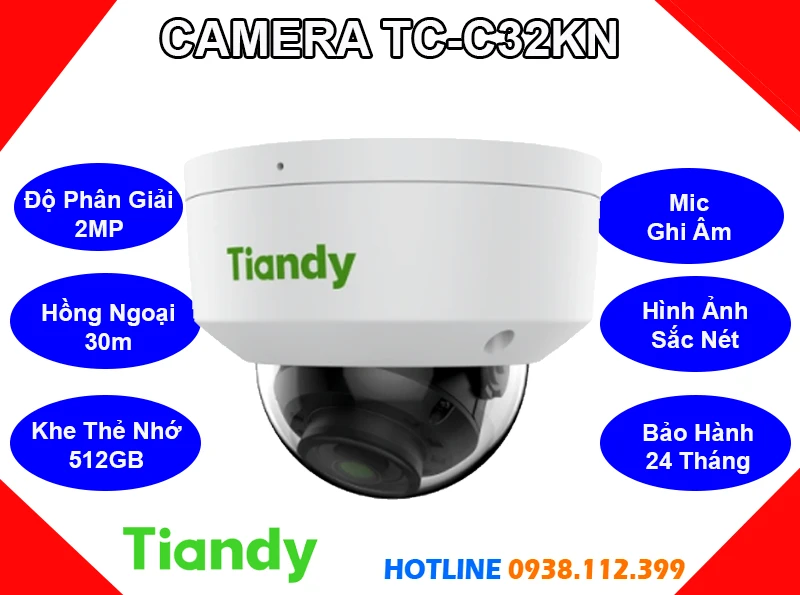 Camera TIANDY TC-C32KN (2MP), camera quan sát TIANDY TC-C32KN, camera chính hãng TIANDY TC-C32KN, lắp đặt camera TIANDY TC-C32KN, lắp camera TIANDY TC-C32KN giá rẻ, camera TIANDY TC-C32KN giá rẻ, camera ghi âm TIANDY TC-C32KN, camera trong nhà TIANDY TC-C32KN,
