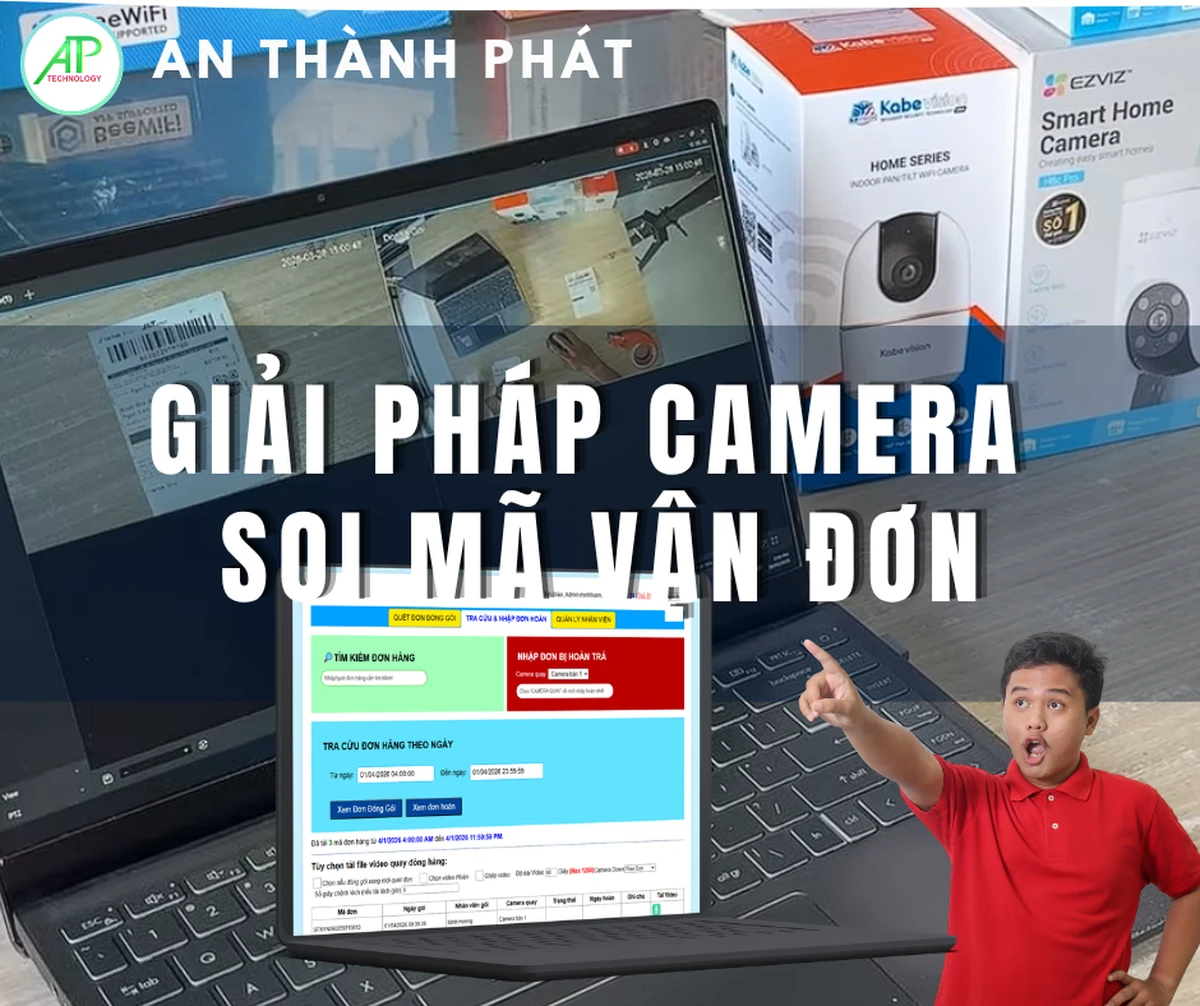 camera soi mã vận đơn,giải pháp đóng gói hàng hóa,camera giám sát kho hàng,truy xuất video đơn hàng,bằng chứng đóng hàng e,commerce