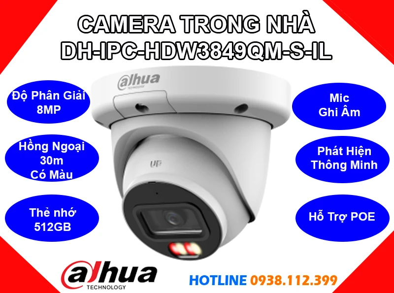 DH-IPC-HDW3849QM-S-IL, DH-IPC-HDW3849QM-S-IL Camera Dahua (8MP), camera quan sát DH-IPC-HDW3849QM-S-IL, lắp đặt camera DH-IPC-HDW3849QM-S-IL, camera quan sát DH-IPC-HDW3849QM-S-IL, camera DH-IPC-HDW3849QM-S-IL giá rẻ, camera DH-IPC-HDW3849QM-S-IL chính hãng,