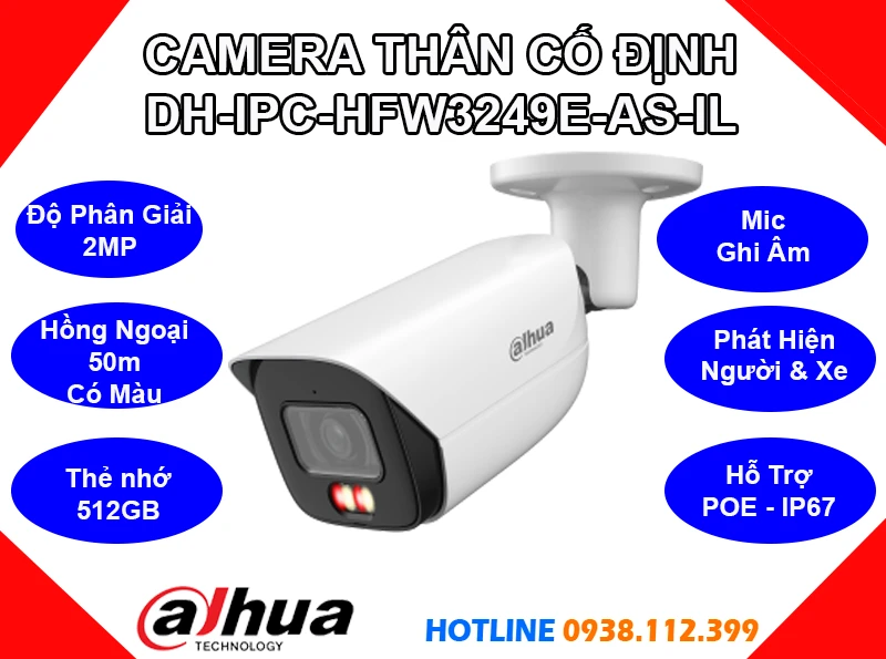 Camera DH-IPC-HFW3249E-AS-IL Dahua (2MP), camera quan sát DH-IPC-HFW3249E-AS-IL, camera ghi âm DH-IPC-HFW3249E-AS-IL, camera dahua DH-IPC-HFW3249E-AS-IL, lắp đặt camera DH-IPC-HFW3249E-AS-IL, lắp camera DH-IPC-HFW3249E-AS-IL giá rẻ, camera thân DH-IPC-HFW3249E-AS-IL,