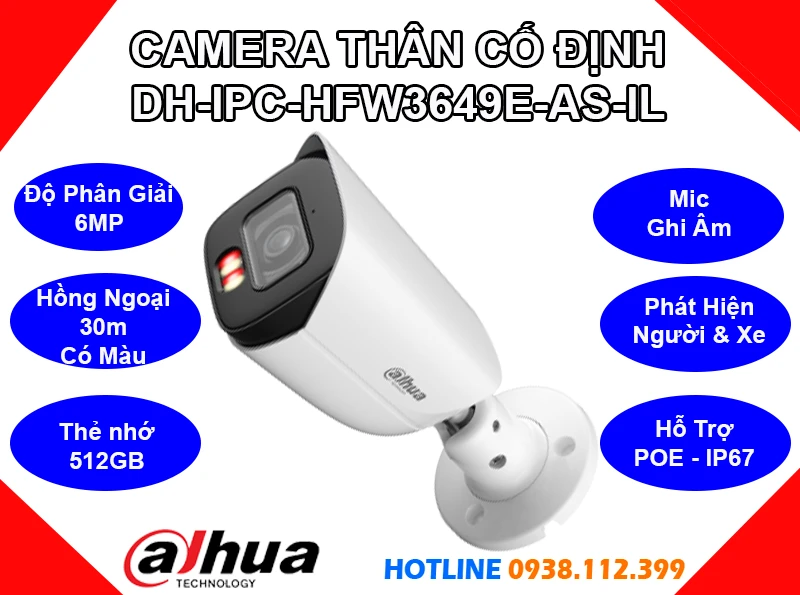 Camera Ghi Âm DH-IPC-HFW3649E-AS-IL (6MP), camera quan sát DH-IPC-HFW3649E-AS-IL, lắp camera DH-IPC-HFW3649E-AS-IL giá rẻ, lắp đặt camera DH-IPC-HFW3649E-AS-IL, camera dahua DH-IPC-HFW3649E-AS-IL, camera DH-IPC-HFW3649E-AS-IL giá rẻ, camera chính hãng DH-IPC-HFW3649E-AS-IL,