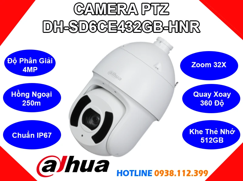 Camera PTZ DH-SD6CE432GB-HNR Dahua, camera quan sát DH-SD6CE432GB-HNR, camera quay xoay DH-SD6CE432GB-HNR, camera zoom 32x DH-SD6CE432GB-HNR, DH-SD6CE432GB-HNR, camera DH-SD6CE432GB-HNR giá rẻ, lắp đặt camera DH-SD6CE432GB-HNR, lắp camera DH-SD6CE432GB-HNR giá rẻ,