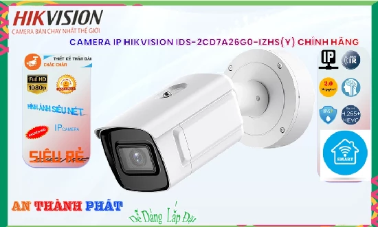 Lắp đặt camera wifi giá rẻ Camera iDS-2CD7A26G0-IZHS(Y) Hikvision Thiết kế Đẹp
