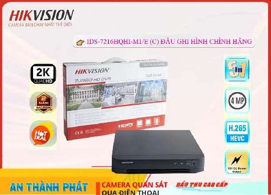 Lắp đặt camera wifi giá rẻ Hikvision iDS-7216HQHI-M1/E(C) Chức Năng Cao Cấp