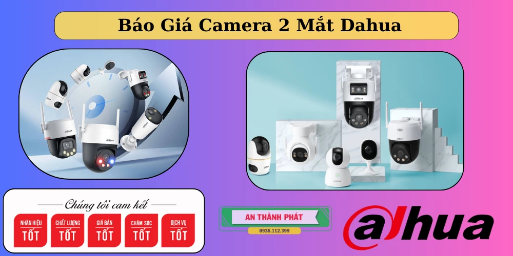 camera quan sát 2 mắt dahua là dòng camera quan sát nổi bật thông minh quan sát toàn cảnh chị với 1 camera duy nhất 