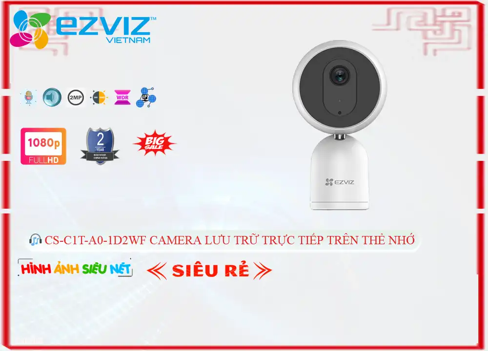 ۞ CS-C1T-A0-1D2WF Camera An Ninh Hình Ảnh Đẹp ۞ CS-C1T-A0-1D2WF Camera An Ninh Hình Ảnh Đẹp