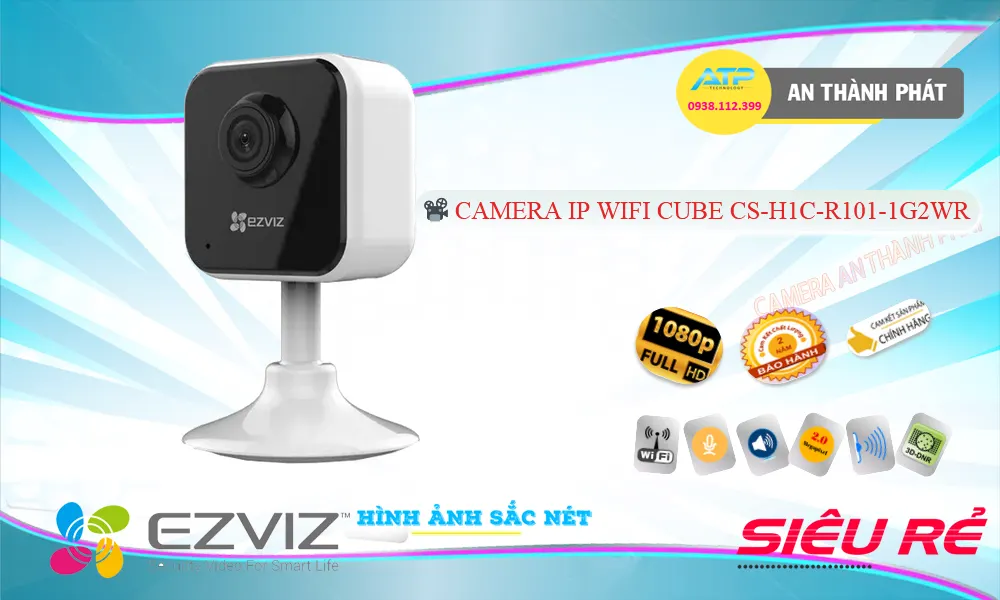 Camera  Wifi Ezviz CS-H1c-R101-1G2WR Công Nghệ Mới