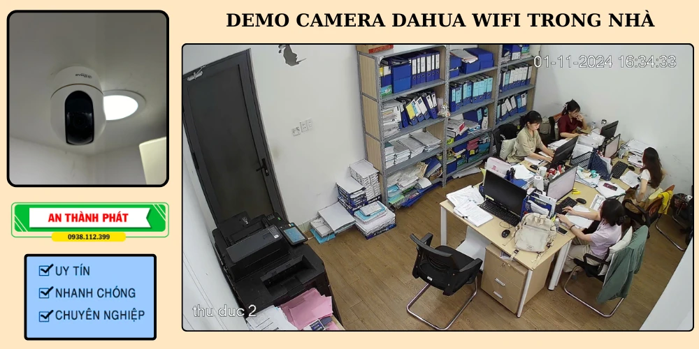 Camera wifi trong nhà dahua