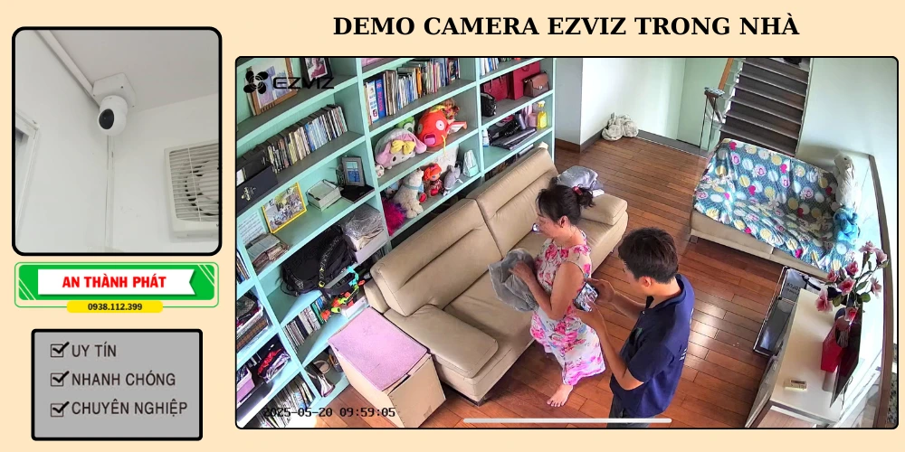 demo camera quan sát evziz trong nhà chất lượng cao thông mih 