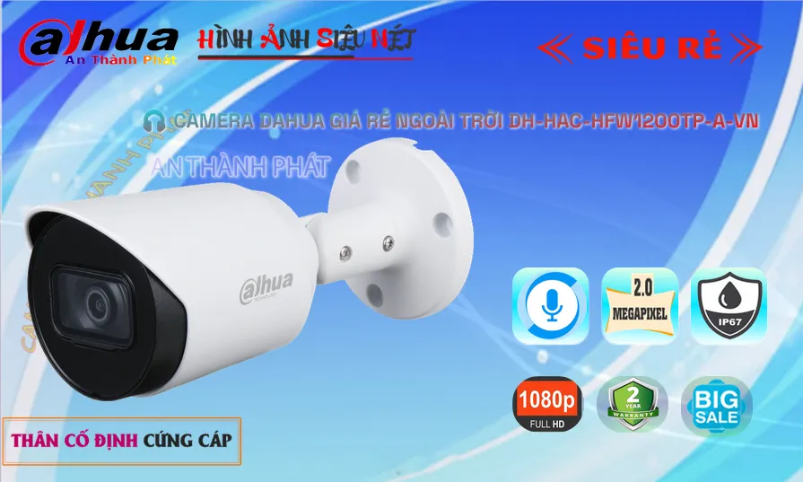DH-HAC-HFW1200TP-A-VN Camera Ghi Âm Giá Rẻ