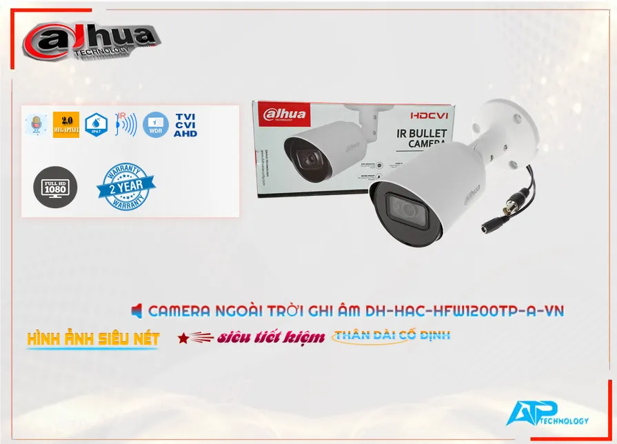 DH-HAC-HFW1200TP-A-VN Camera Ghi Âm Giá Rẻ DH-HAC-HFW1200TP-A-VN Camera Ghi Âm Giá Rẻ