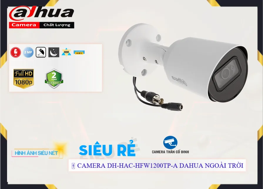 DH-HAC-HFW1200TP-A Camera Ngoài Trời Ghi Âm DH-HAC-HFW1200TP-A Camera Ngoài Trời Ghi Âm