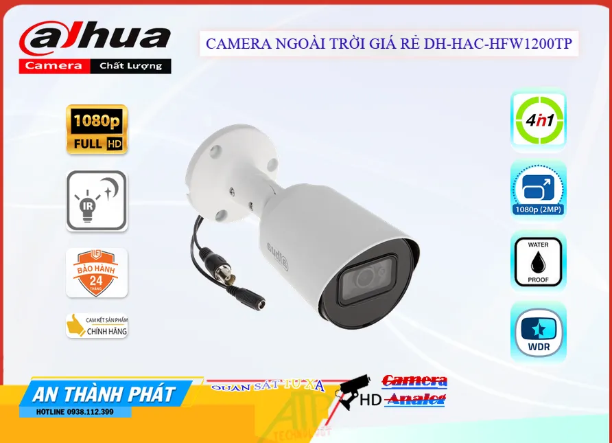 DH-HAC-HFW1200TP Camera Ngoài Trời Giá Rẻ DH-HAC-HFW1200TP Camera Ngoài Trời Giá Rẻ